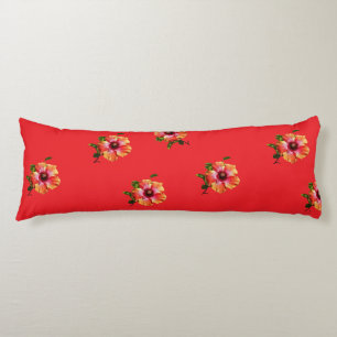 HAMbyWG - Hawaiin Hibiscus Red Body Cushion