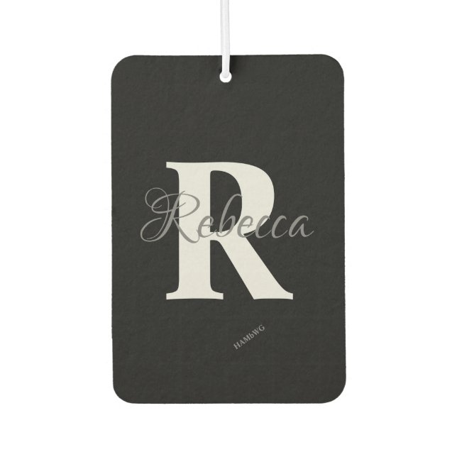 HAMbyWG - Heart With Monogram Car Air Freshener (Front)