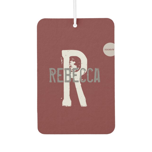 HAMbyWG - Heart With Monogram Car Air Freshener (Front)