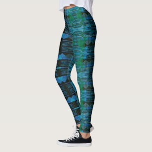 HAMbyWG Leggings - Black Green Blue