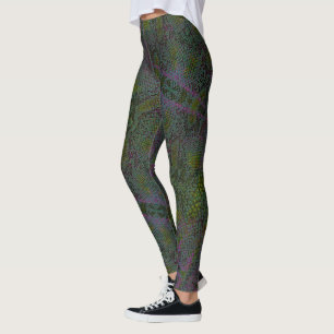HAMbyWG - Leggings - Lizard Skin w Charcoal Pink
