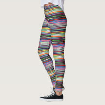 HAMbyWG - Leggings - Mixed Colour Gradient Stripes