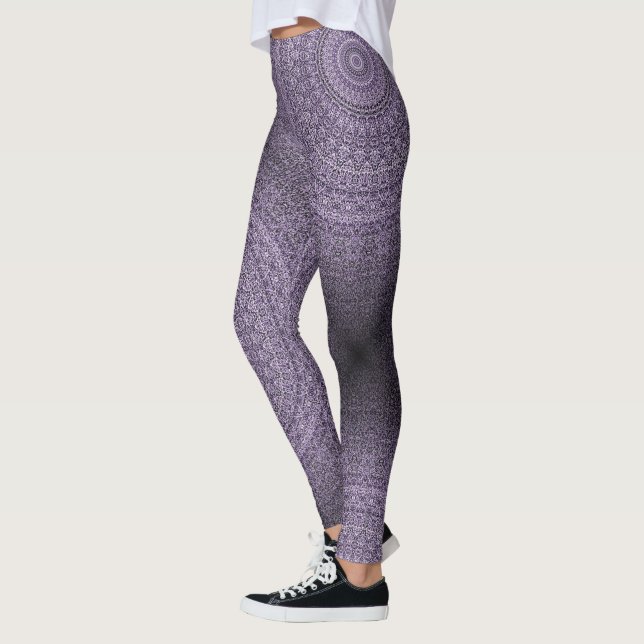 HAMbyWG - Leggings - Pale Lavender Mandala (Left)