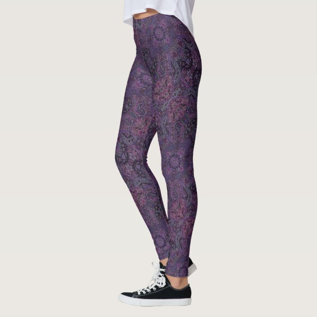 HAMbyWG - Leggings - Purple Persian Gypsy (Left)