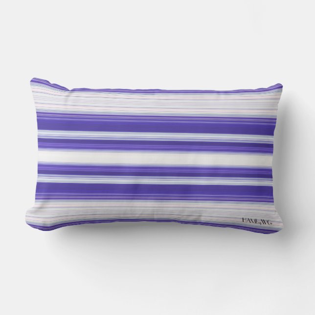 HAMbyWG - Lumbar Pillow - Purple White Gradient (Front)