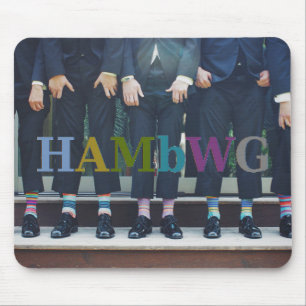 HAMbyWG - Men Showing Socks -Mouse Pad Mouse Mat
