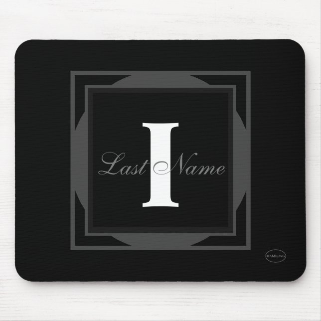 HAMbyWG Monogram Mouse Mat (Front)