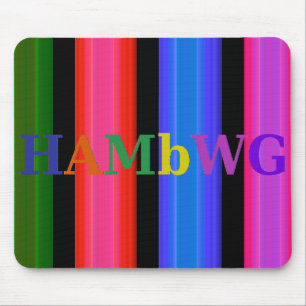 HAMbyWG - Mouse Pad - 4 Colour Glowing Stripe