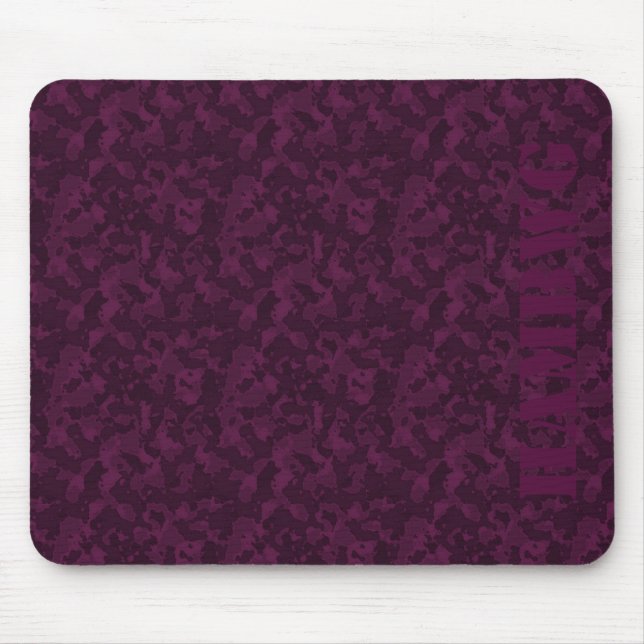 HAMbyWG - Mouse Pad -Black Cherry Camouflage (Front)