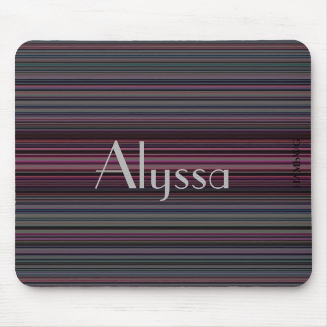 HAMbyWG - Mouse Pad - Burgundy Lines (Front)