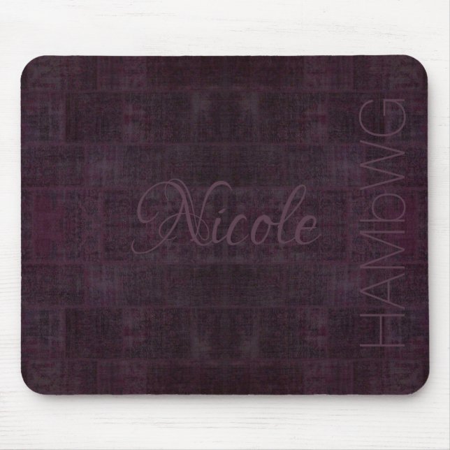 HAMbyWG - Mouse Pad - Distressed Black Cherry (Front)
