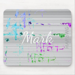HAMbyWG - Mouse Pad - Distressed Grey Stripe