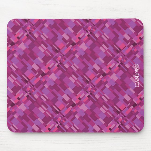 HAMbyWG - Mouse Pad - Modern Graphic Pink (Front)