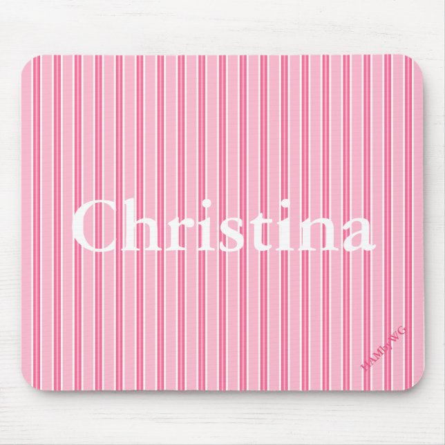 HAMbyWG - Mouse Pad - Pink Stripe (Front)