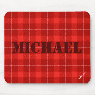 HAMbyWG - Mouse Pad - Red Plaid
