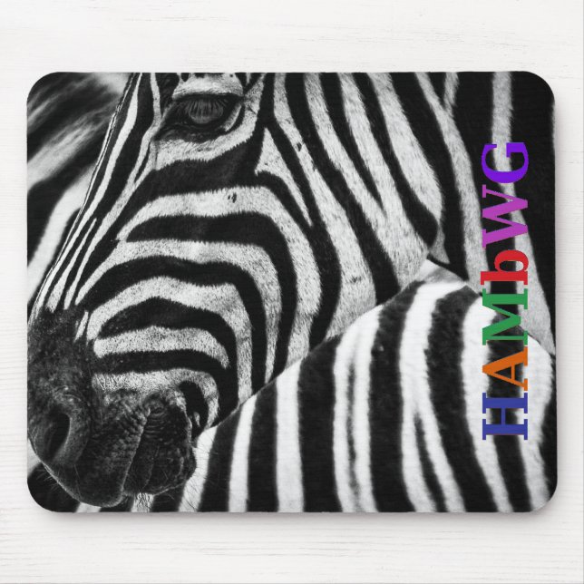HAMbyWG - Mouse Pad - Zebras (Front)