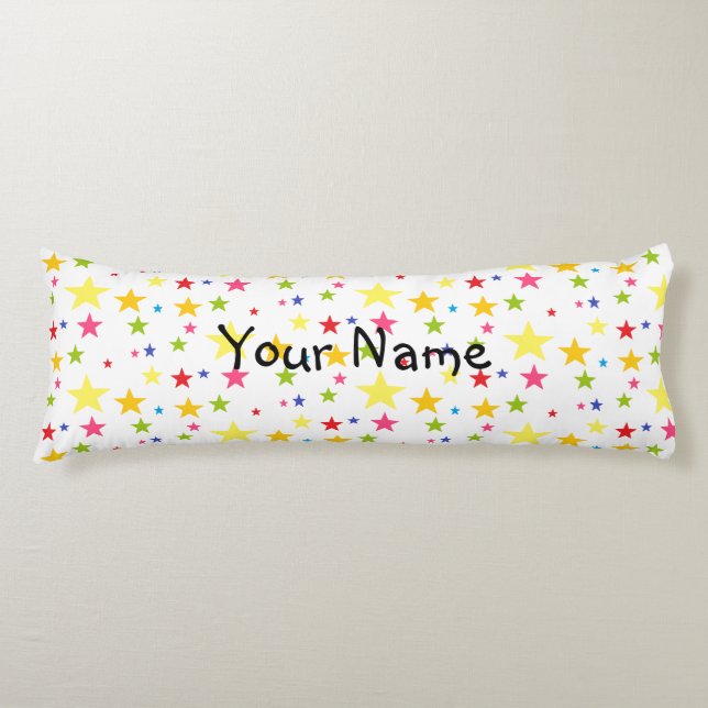 HAMbyWG - Multi-Colour Stars Body Cushion (Front)