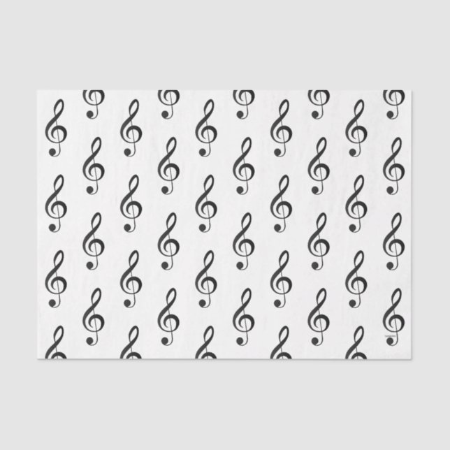HAMbyWG - Musical Note G Clef - Tissue Paper (Front)