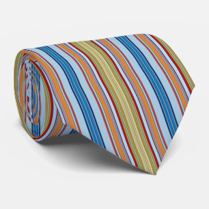 HAMbyWG - Neck Tie - Chocolate Santas Vert. Stripe