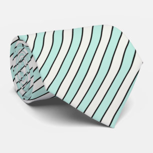 HAMbyWG - Neck Tie - Seafoam Blue White Stripes