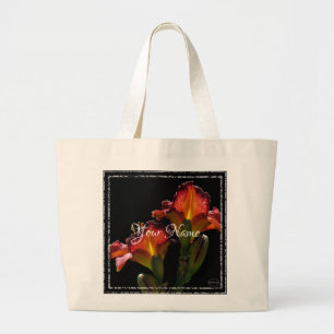 HAMbyWG - Orange Lilys Large Tote Bag