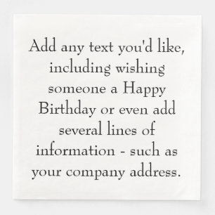 HAMbyWG - Paper Napkins - You Personalise