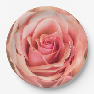 HAMbyWG - Paper Plate 7 or 9" - Peach Rose