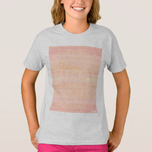HAMbyWG - Peach Wash with Repeating Name T-Shirt