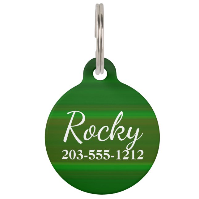 HAMbyWG - Pet Name Tag - Green Fade (Front)