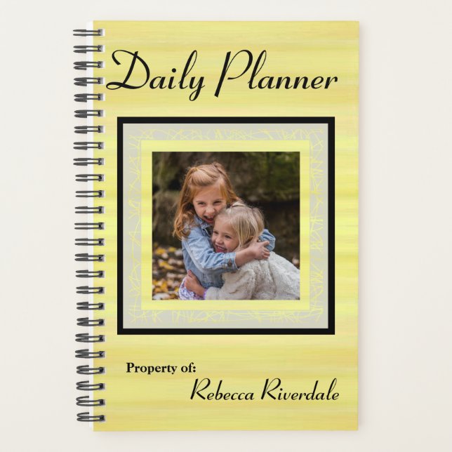 HAMbyWG - Photo Daily Planner - Yellow Wash (Front)