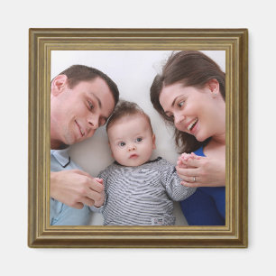 HAMbyWG - Photo Magnet with a gold image frame
