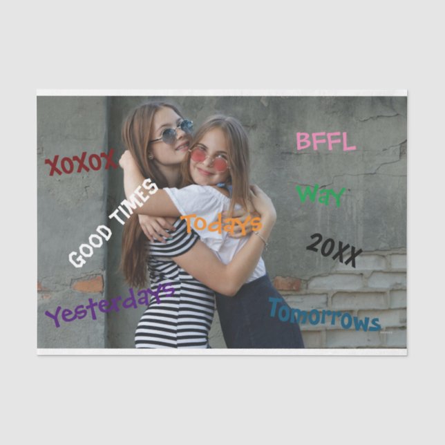 HAMbyWG - Photo with words Tissue Paper (Front)