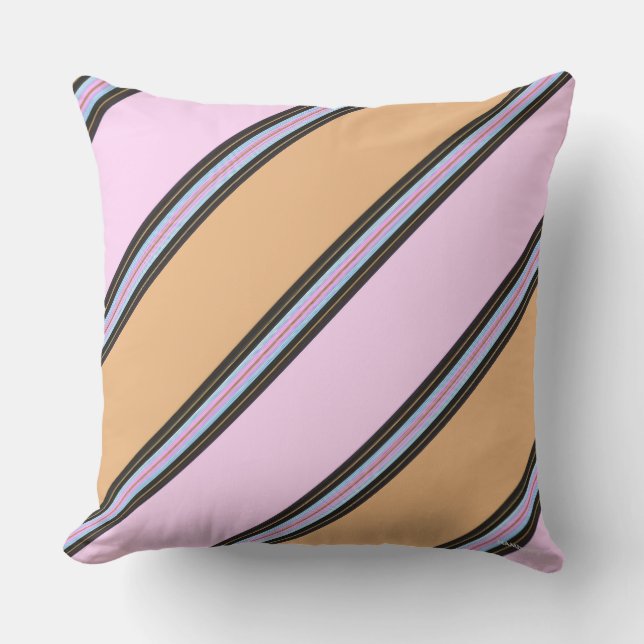 HAMbyWG Pillow - Large - Pink & Beige (Front)
