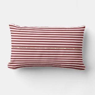 HAMbyWG - Pillow -Red White Stripe