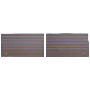 HAMbyWG -Pillowcases -Grey/Blk/Bl/Y/Mar Stripe Pillowcase