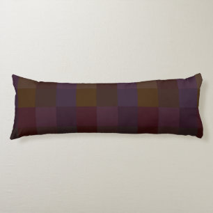 HAMbyWG - Purples, Golds, & Plums Checkers Body Cushion
