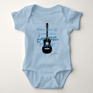 HAMbyWG - Romper, T-shirt, Snap T - Guitar Theme Baby Bodysuit