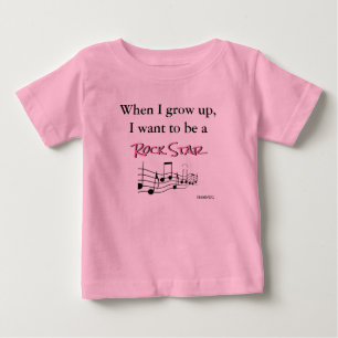 HAMbyWG - Romper, T-shirt, Snap T -  Rock Star Baby T-Shirt