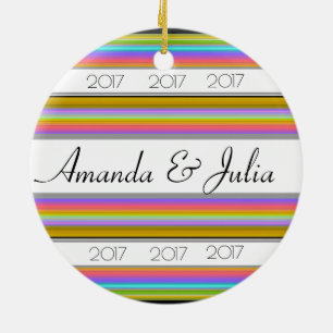 HAMbyWG Round Ornament - Spectrum