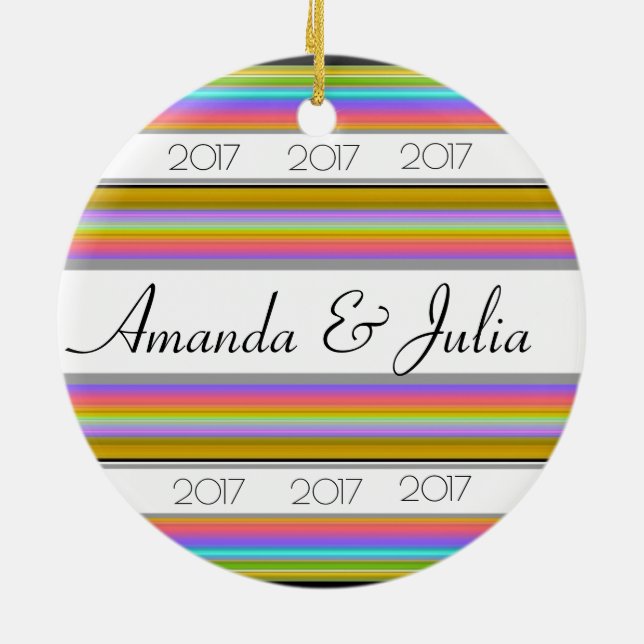 HAMbyWG  Round Ornament - Spectrum (Back)