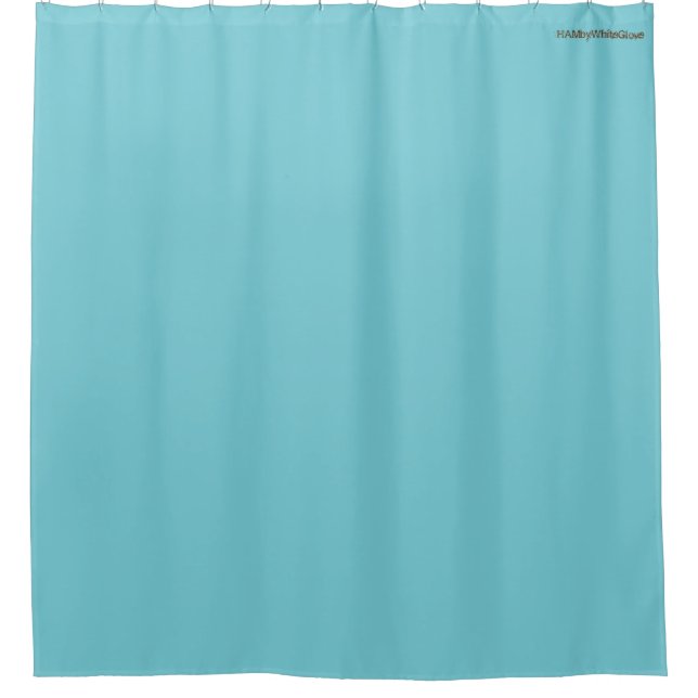HAMbyWG - Showe Curtain - Aqua Blue (Front)