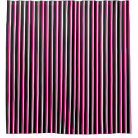 HAMbyWG - Shower Curtain - Blk/Pink/Wh Stripe