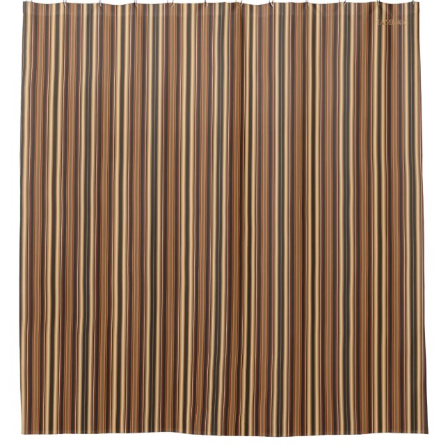 HAMbyWG - Shower Curtain - Caramel/Brown/Beige/Blk (Front)