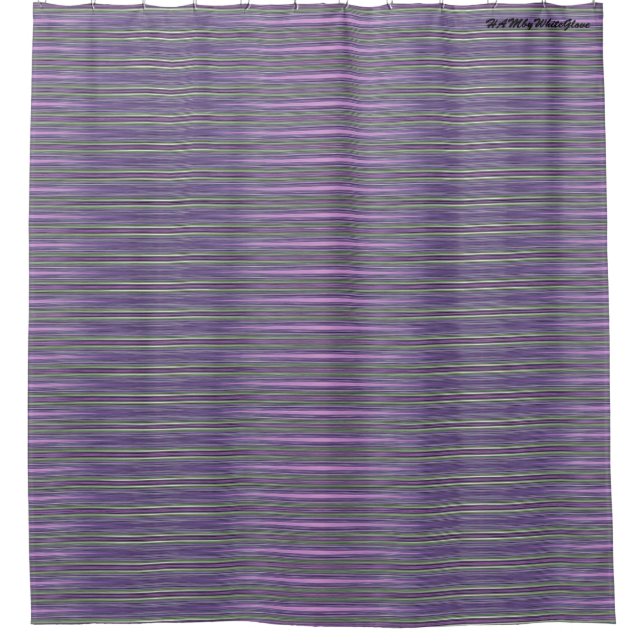 HAMbyWG - Shower Curtain - Lilac & Jade (Front)