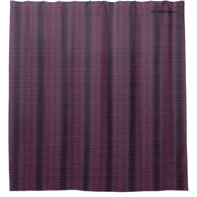 HAMbyWG - Shower Curtain -Matchstick Amethyst (Front)