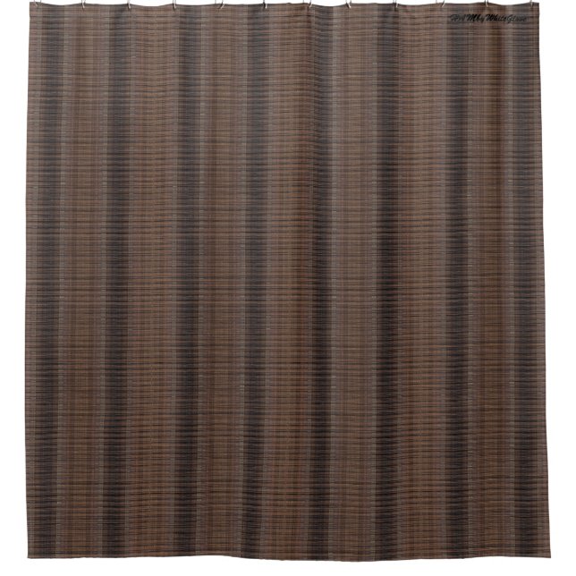 HAMbyWG - Shower Curtain -Matchstick Brown (Front)