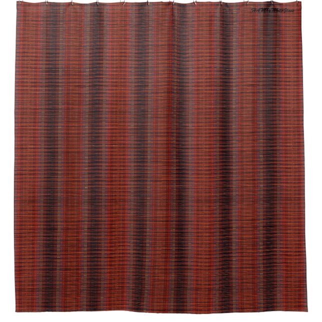 HAMbyWG - Shower Curtain -Matchstick Red (Front)