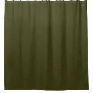 HAMbyWG - Shower Curtain - Olive Green Mandala