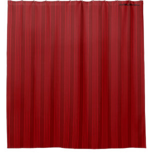 HAMbyWG - Shower Curtain -  Red Rose Stripe