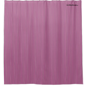 HAMbyWG - Shower Curtain - Stripe Medium Cool Pink